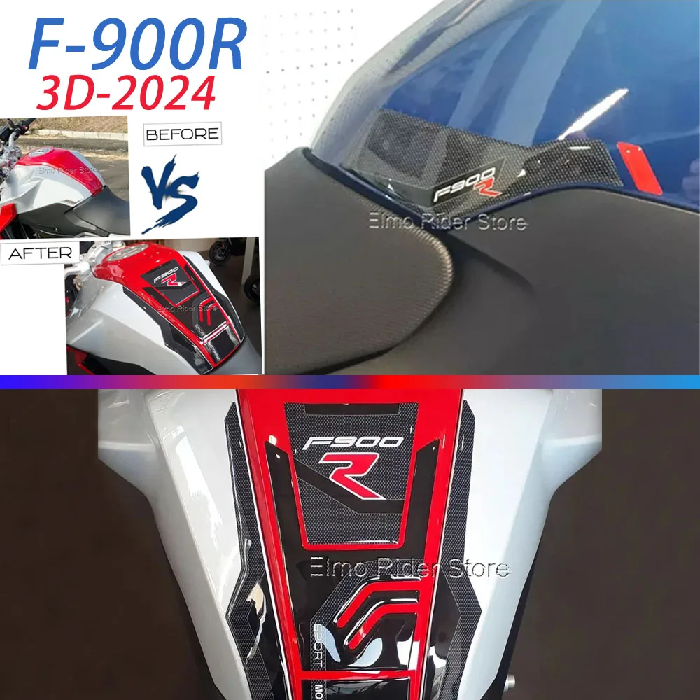 

F900R F900 R F 900 R For BMW F900R Motorcycle 3D Gel Epoxy Resin Protective Sticker Tank Pad Stickers Kit Decals