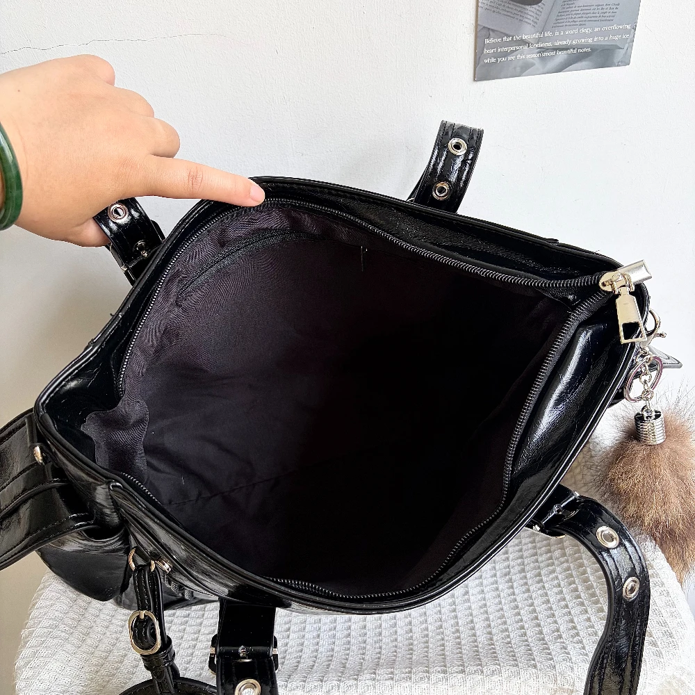 Original Design Single Shoulder Bags for Women's Crossbody Bag Large Capacity Tote Y2K Hot Girl Cross Motorcycle Bag