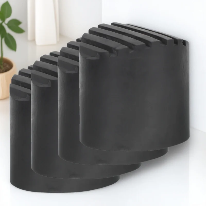 

4pcs Non-Slip Foot Cover Rubber Feet Protector Durable Replacement For Stepladder Extension Ladder Home Use Ladder Accessories