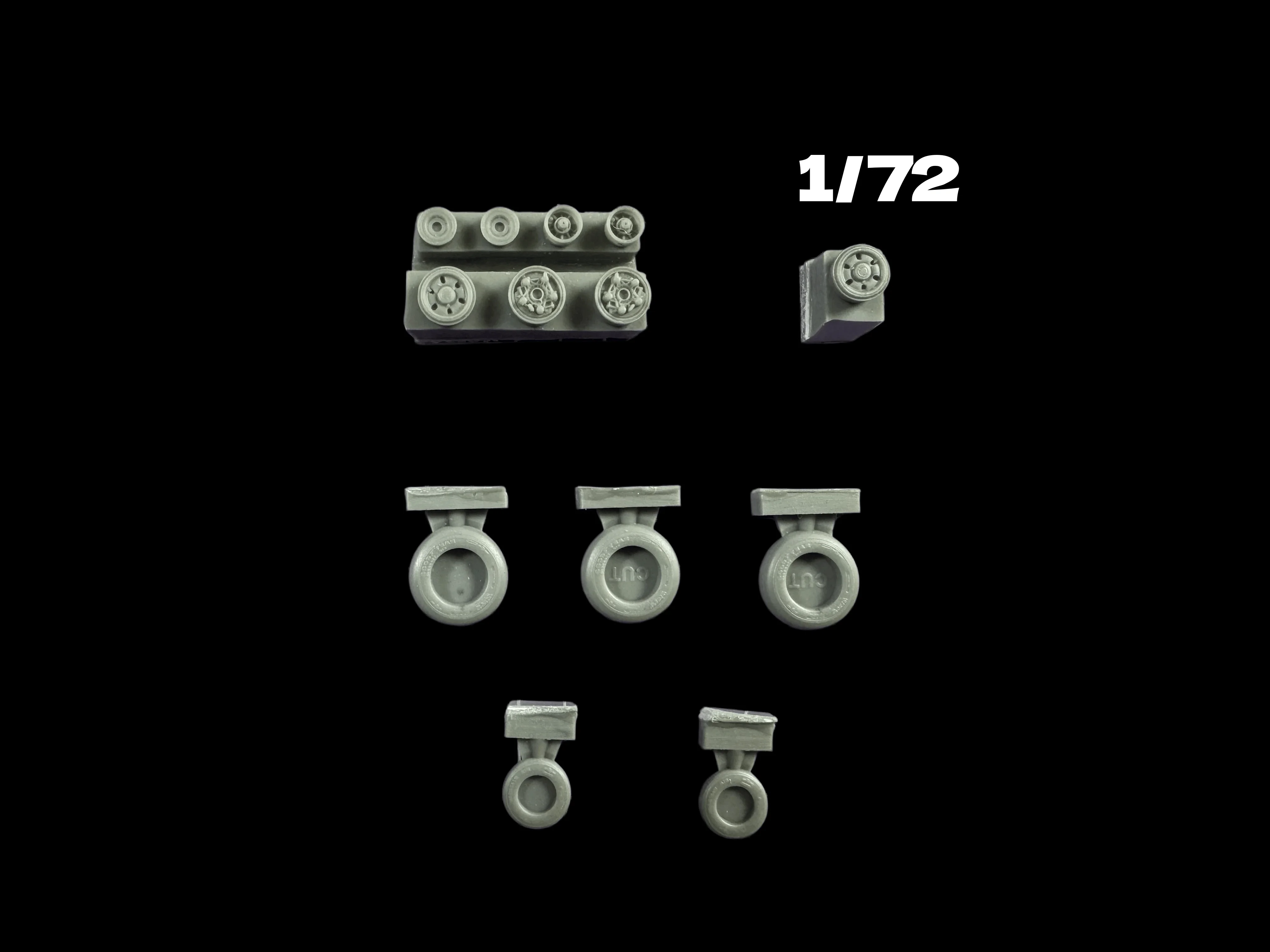 

1:72 Die Casting Resin Model Assembly Kit, GK, Resin Wheel, Unpainted, Assembly Required (F18EFG)