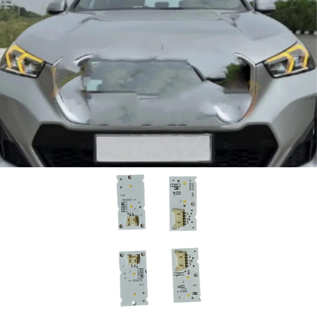 

Adaptive Headlight Daytime Running Light Module LED Light Yellow Color OE# 63117428789 63117428792 For BMW X1 F48 F49 2014-2019