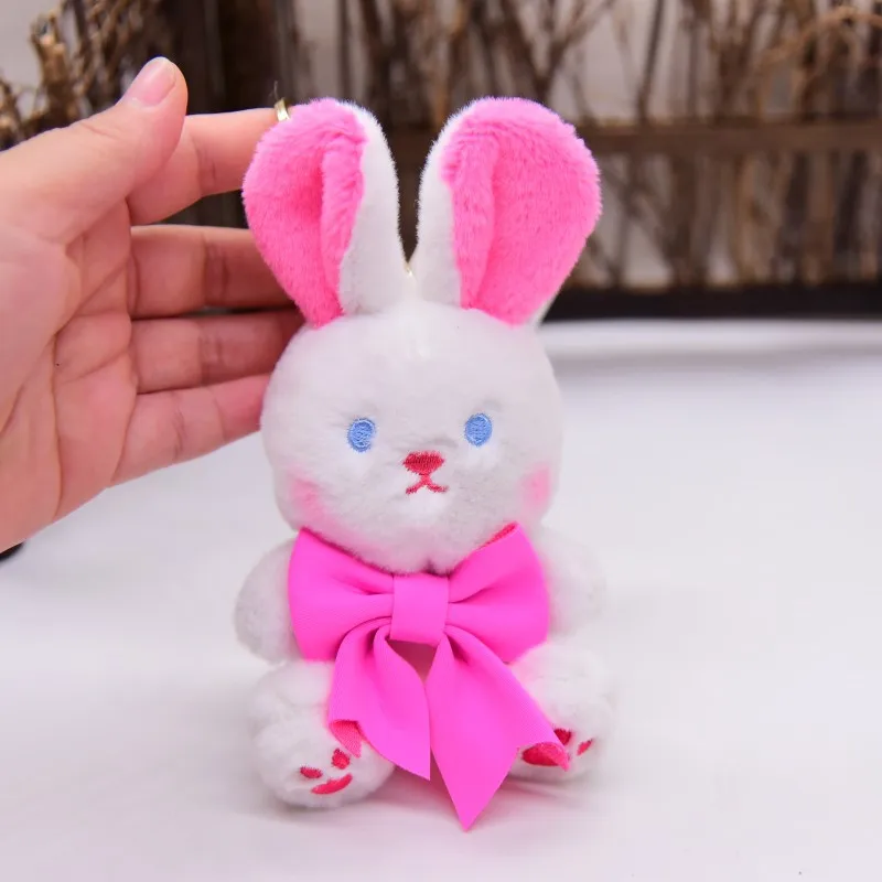 new Cute Upscale  Festive Bunny bear pendant lifelike fashione high-end Keychain soft pretty decorate sweet birthday gift