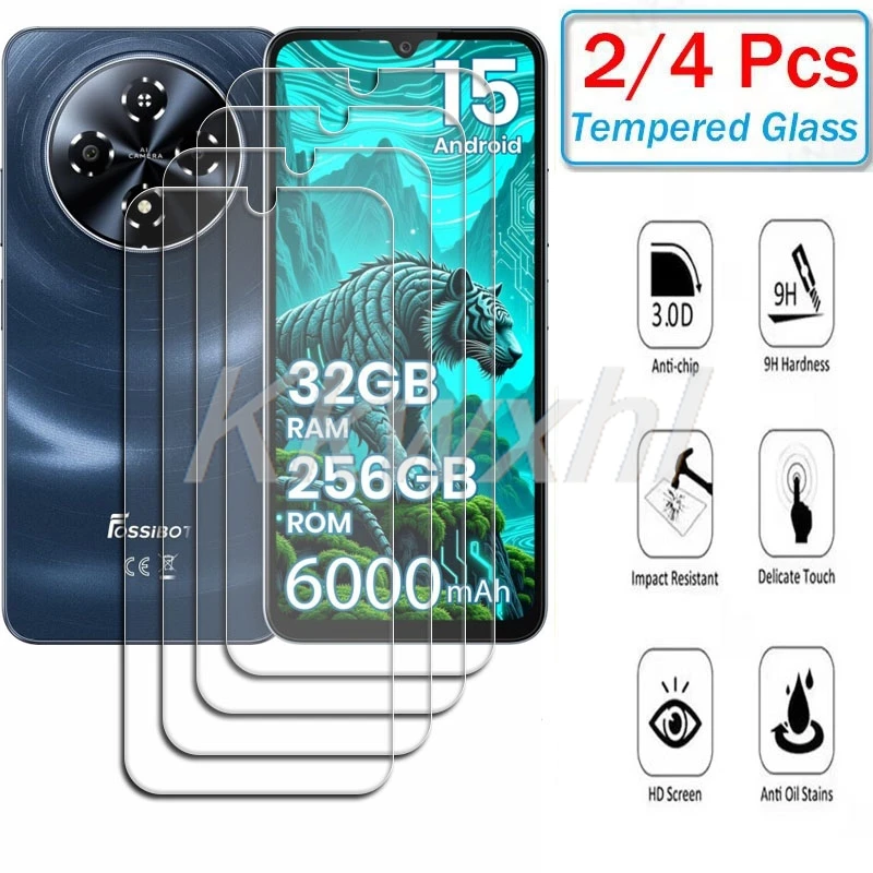

2-4PCS 9H HD Tempered Glass For FOSSiBOT S5 Pro FOSSiBOTS5 S5Pro Lagenio A12 A12Pro 6.88" Screen Protection Cover Film