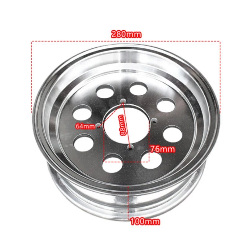 3.50-10 Aluminum Alloy Rim Wheels Hub 10 inch Wheel 10\