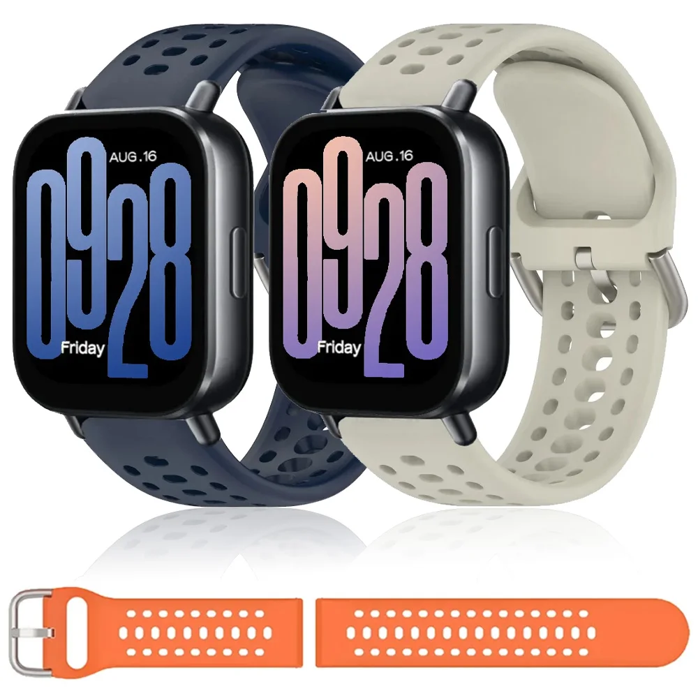 22 mm offizielles Silikonarmband für Redmi Watch 5 Lite 5 Active, bequemes Gürtelarmband für Amazfit Active Max/Helio/Balance 2 1