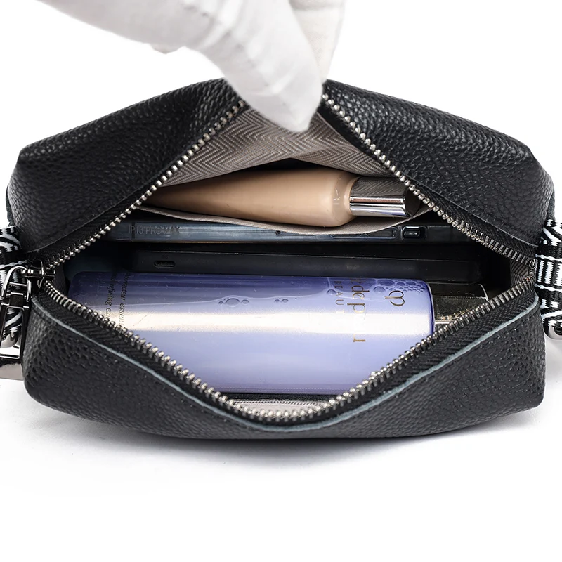 Bolsa mensageiro de couro genuíno para mulheres, 100% couro genuíno, bolsa crossbody, designer de luxo, 2022