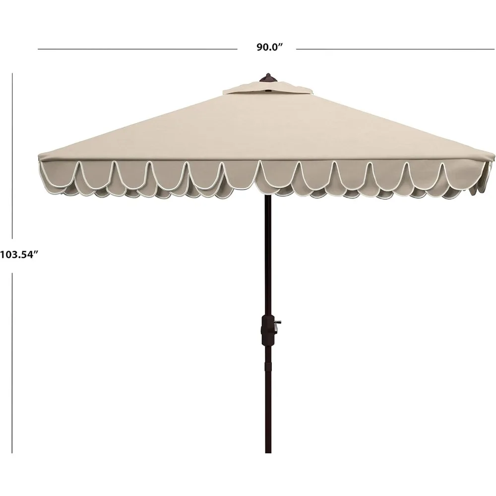 Outdoor Legant Petal Valance, UV Protected, Full Dimensions (open), Outdoor Dining, Patio, Veranda, Poolside, Outdoor Umbrella