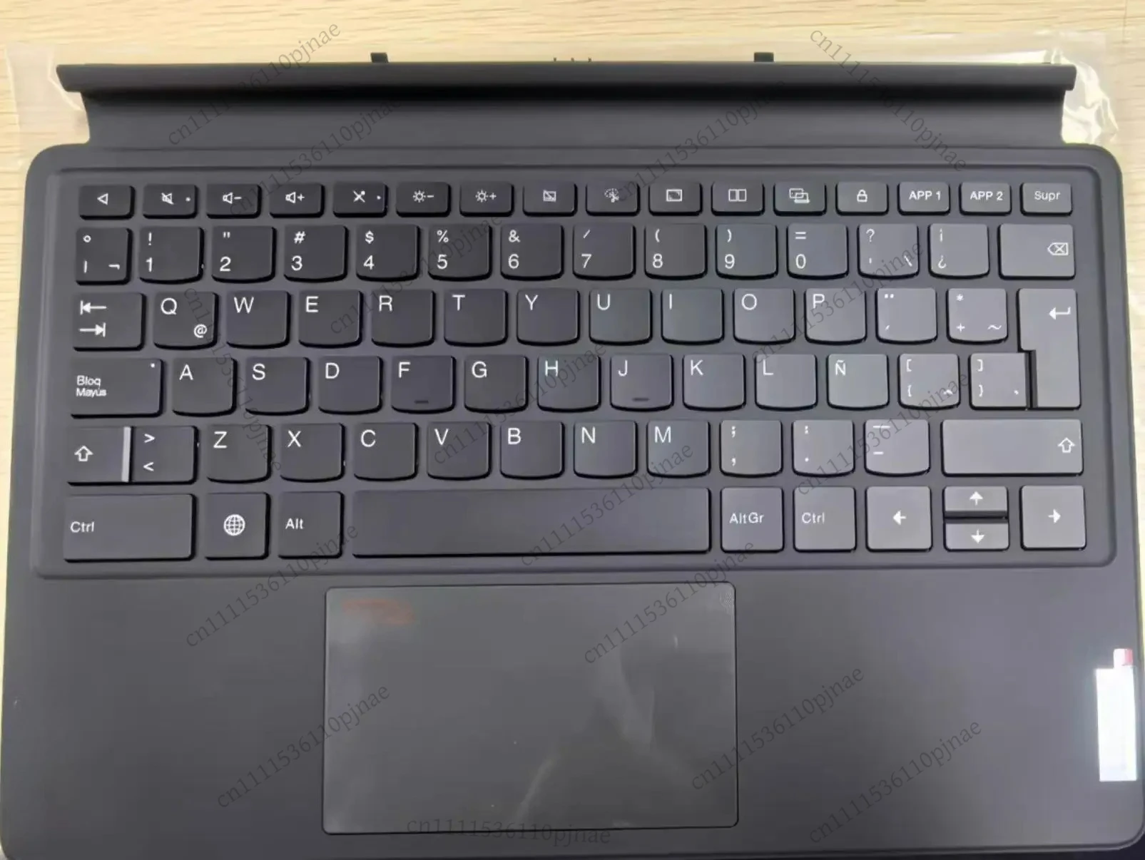 For new Magnetic Keyboard for Lenovo TB370FU TB371FC TB372FC Tab P12 12.7 inch 2 in 1 Laptop Latin Spanish Swiss Layout