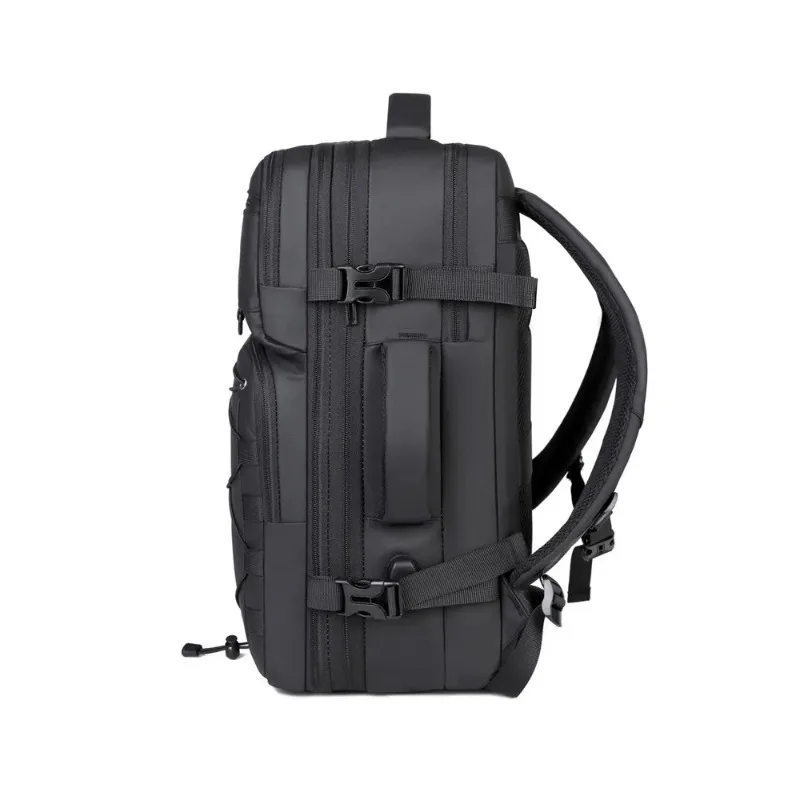 

Multi Compartment Mens Backpack Roomy Outdoor Commuter Laptop Bag With USB Charging