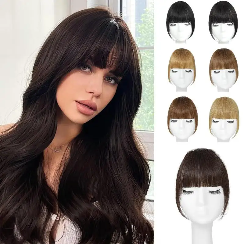 

Synthetic Hair Wig Bangs Natural Hair Piece Extensions For Women Daily Wear Styling Accessories