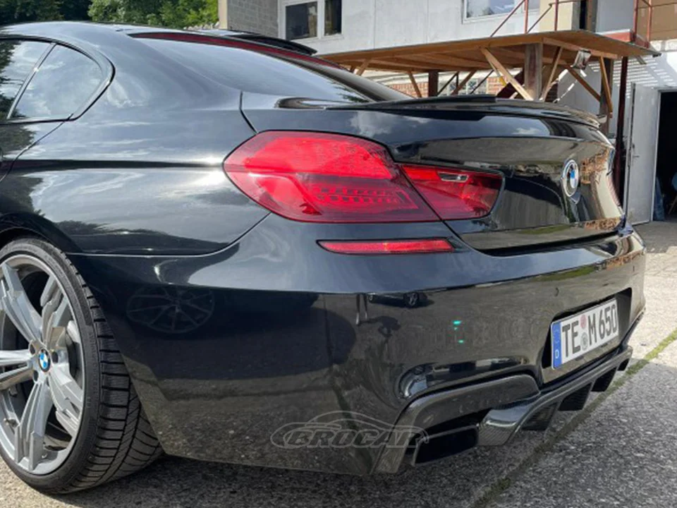 Unpainted ABS Rear Trunk Spoiler – Fits 2012-17 BMW F13 6-Series Coupe & F06 Gran Coupe, V-Style