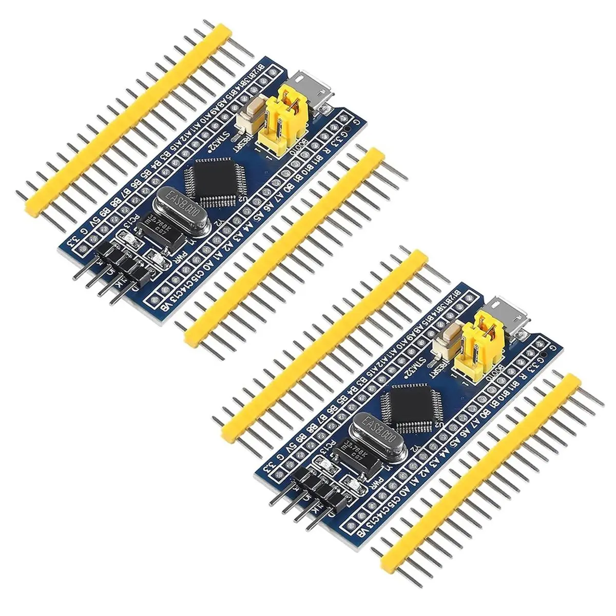 4-Pack STM32F103C8T6 Minimum System Core Board, Micro USB SWD Debug for Embedded DIY Learning