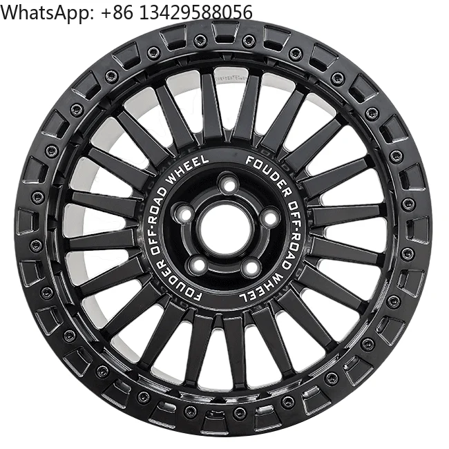 

20 Inch Black Aluminum Alloy Forged Wheels Off-Road Beadlock Style Multi-Spoke Rims For SUV Pickup 4x4 Trucks 17x9 Size