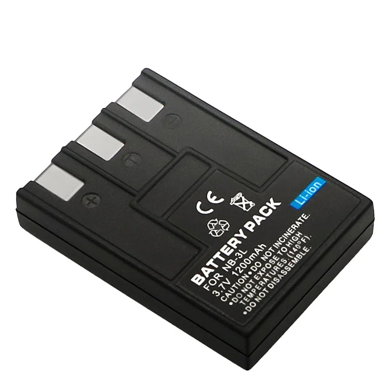 NB-3L NB3L Battery 1200mAh Rechargeable Batteries for Canon Powershot SD550 SD500 SD110 SD100 SD10 Digital IXUS 700 750 I5 30