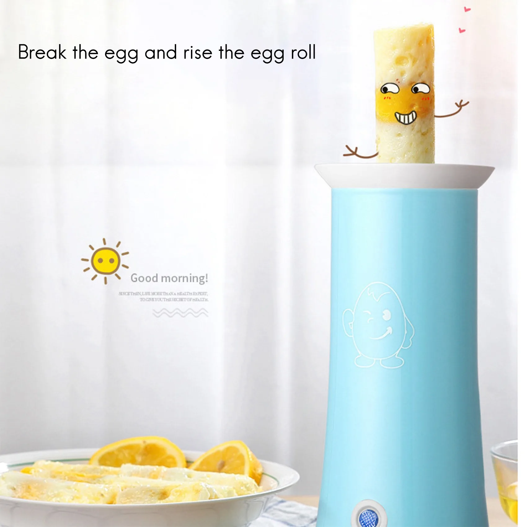 ABRG-Automatic Electric Egg Boiler Quick Heating Breakfast Egg Sausage Kettle For Egg Sandwich,Egg Roll With EU Plug