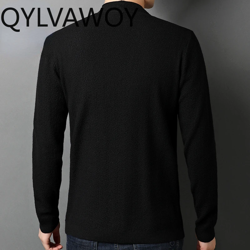 QYLVAWOY Cardigans for Men Sweaters Fashion Top Business Casual Mens Sweater Spring Autumn Knitted Sweater 2024 Sueter Masculino