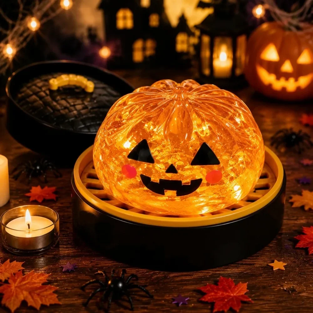 Brandneues 5,5cm Halloween-Geist-Quetschmusik-Spielzeug, Kreatives Neues Quetsch-Entspannungsspielzeug, Geschenkbox-Set – Detail 4