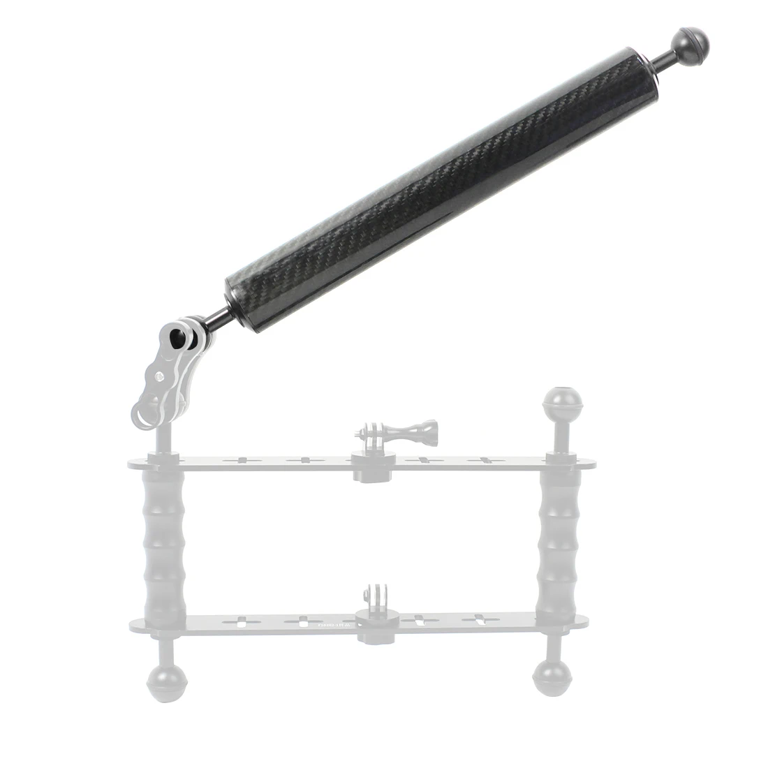Unterwasser tauch verlängerung Tray Arm Float Auftrieb Wasser arm Dual 1 "Ball Slr Kamera für Gopro für Osmo Action Durchmesser 40mm – Detail 25