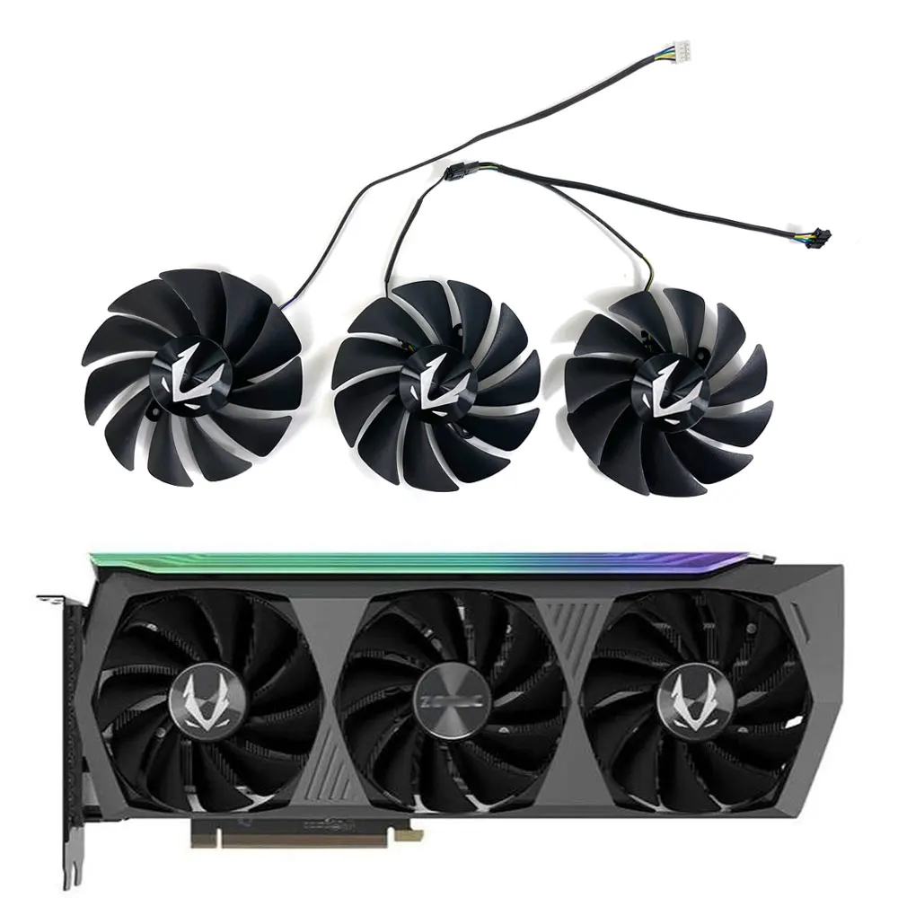 87mm GA92S2U CF9015H12S  4PIN GPU VGA  Cooling Fan For ZOTAC RTX 3070 Ti 3080 3090 Trinity OC Graphic Video Card Cooler Fans