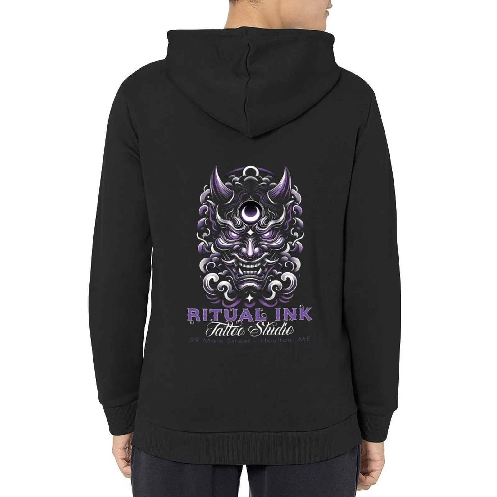 

Ritual Ink : Night Oni Hoodie korean style clothes men's clothes anime clothes men's clothing pullover hoodies