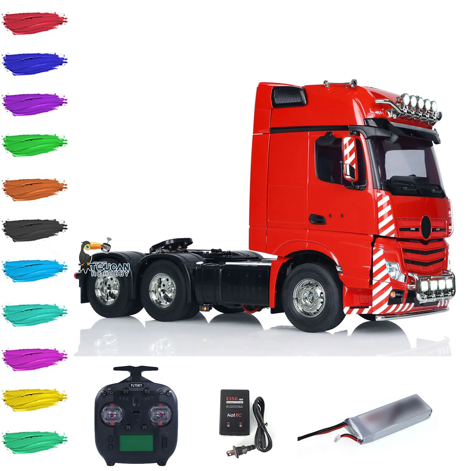 1/14 Scale TAMIYAYA 56348 RC Tractor Truck 3363 RC Lorry Car 6x4 ST8 TOUCAN Radio Control RTR Vehicle Light Sound Machine Toys