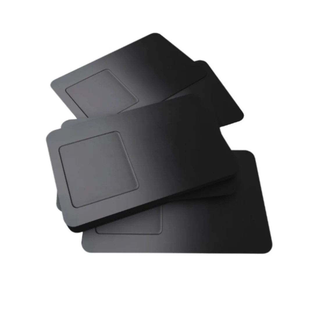 Customized inquiry Blanks QR Code Business Black Metal NFC 216 Chip Social Media Business Card