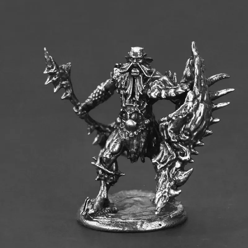 نماذج صغيرة معدنية من Murloc Warrior عتيقة من Murloc Monster Model Doll Board Game للرجال زخرفة رائعة يمكنك صنعها بنفسك