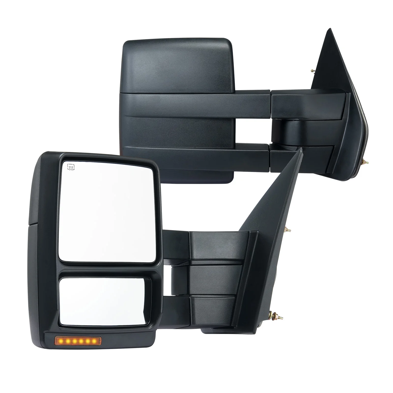 VEVOR Pair Towing Mirrors Power Heated Defrost with Signal Light Manual Controlling Folding for 2004-2014 Ford F150 Car Proudcts