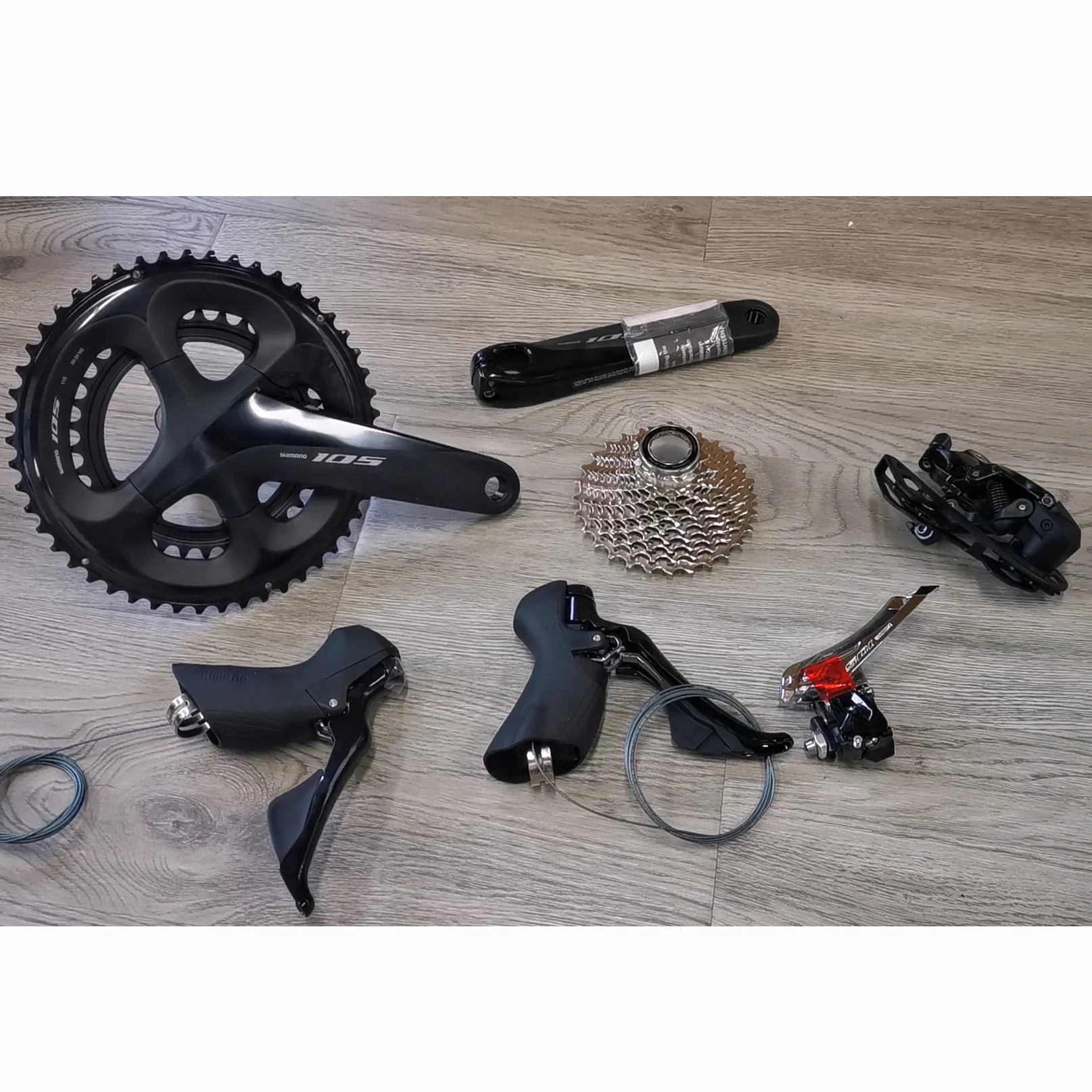 Bike SHIMA.NO 105 R7000 Groupset Shifting/Brake Level Rear derailleur Cassette Sprocket Crankset and Chain for Road Gravel Bike