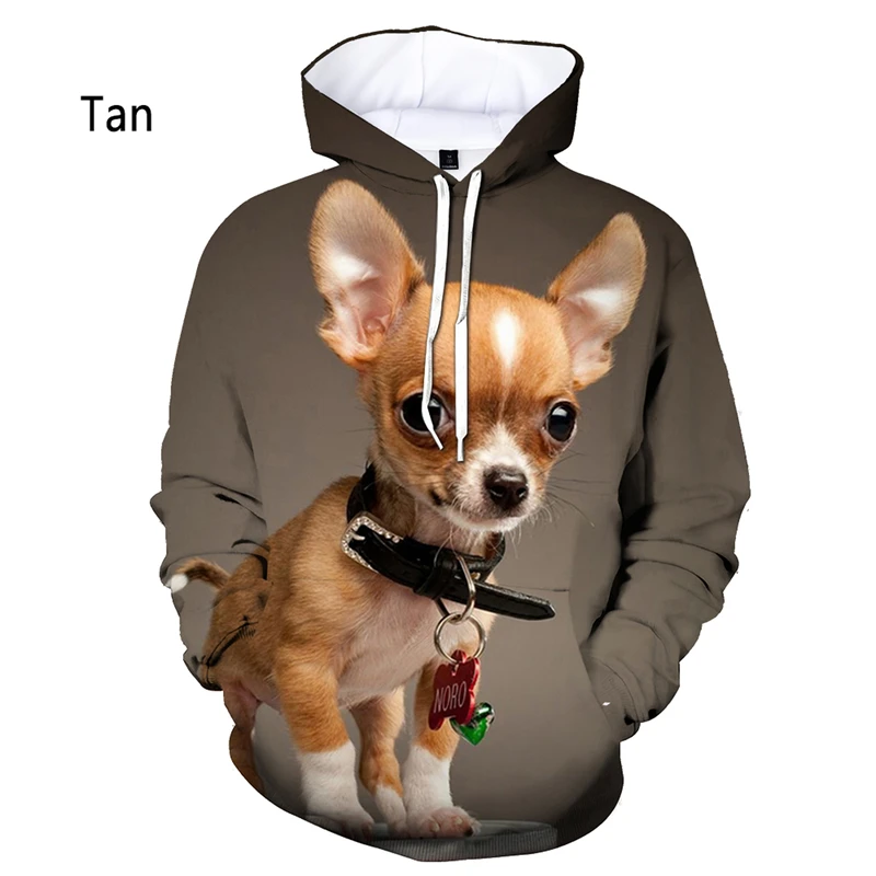 Chihuahua 3d Printed Men's Hooded Sweatshirts Funny Graphic Hoody Casual Male Clotes Hoodies Spring New Pullovers Kids Tracksuit