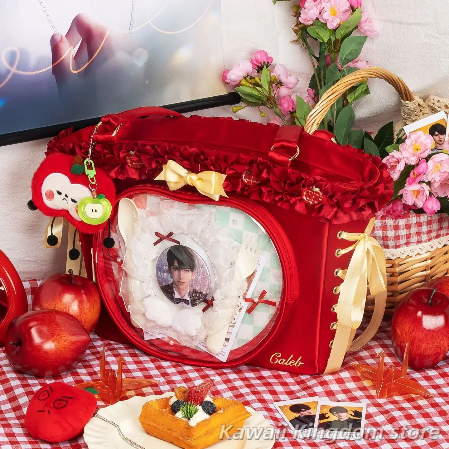 الحب و Deepspace Caleb أنيمي تأثيري الكرتون حمل حقيبة Itabag حقيبة ساعي حقيبة يد الموضة تأثيري حقيبة كتف هدية الطالب