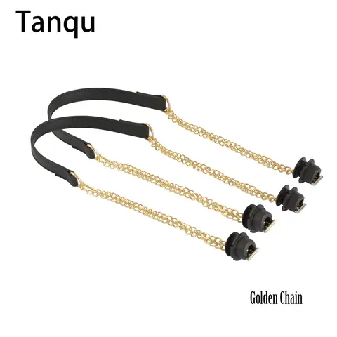 2025 Tanqu 새로운 1 쌍 Obag 골든 롱 더블 체인 실버 OT T OBag 핸들 Obag EVA O 가방 여성 가방 숄더 핸드백