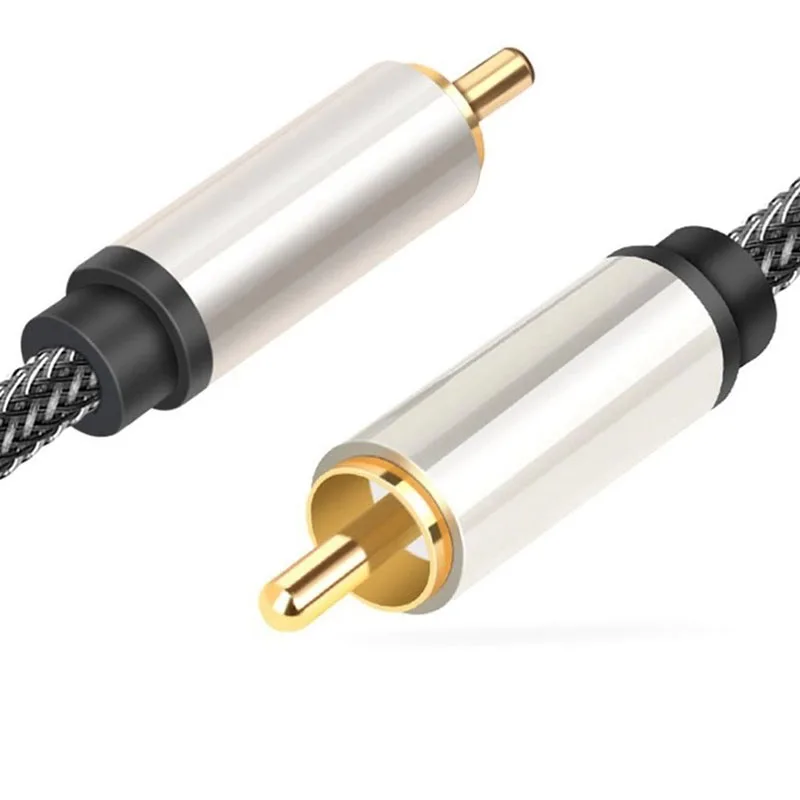High Quality COAXIAL Digital Coaxial SPDIF TV Amplifier Connection Cable RCA Male To Male Digital Audio Cable