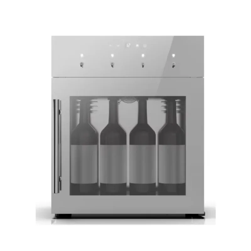 High End Stainless Steel Wine Dispenser 4 Bottles