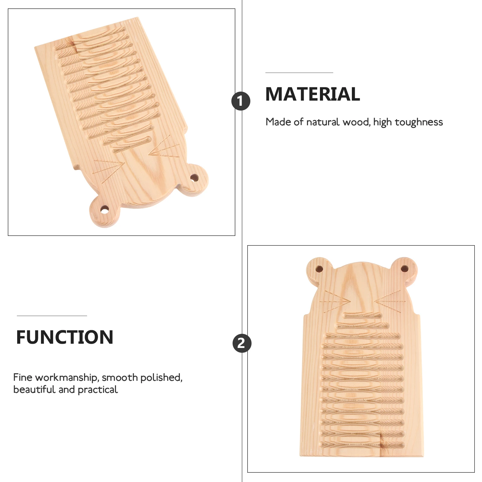 

Washboard Non skid Wooden Laundry Board Cleaning Cloth Dirt Remover Home Use Collapsible Baskets