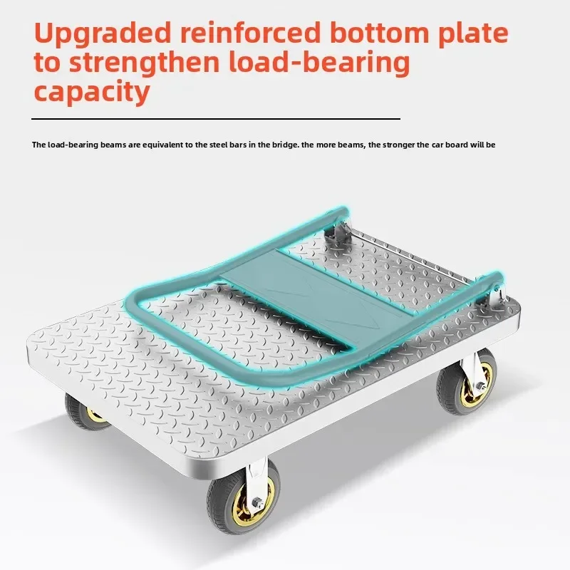 Multi-functional YIGE flatbed truck handler cart cart portable trailer folding cart cart to pull goods