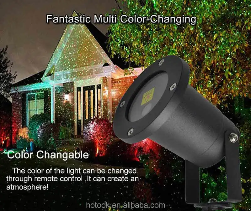 5W RGB LED Christmas Lights IP65 Landscape Lamp Remote Control Spotlight LED Projector for Garden Outdoor Holiday