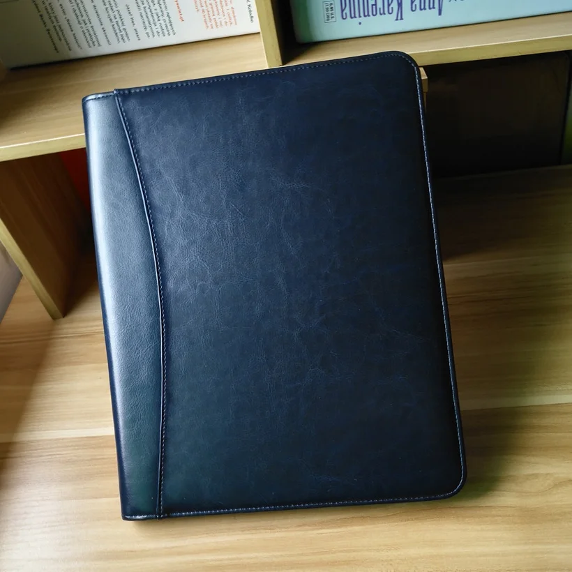 A4 zipper business manager file folder document bag agreement course organizer folders padfolio bill ipad pocket paper clip pad