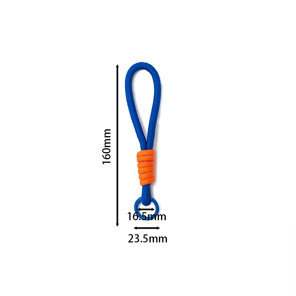 1pc Colorful Braided Lanyard Keychain for Phone Case Women Anti Lost Knot Rope Strap Car Key Chains DIY Accessories Keyring
