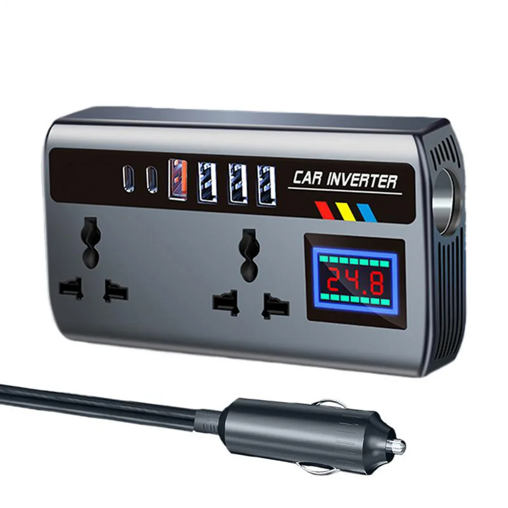 9 Charging Ports Automotive Charger Safety Monitoring Function Versatile Compatibility Car Accessory For Camping