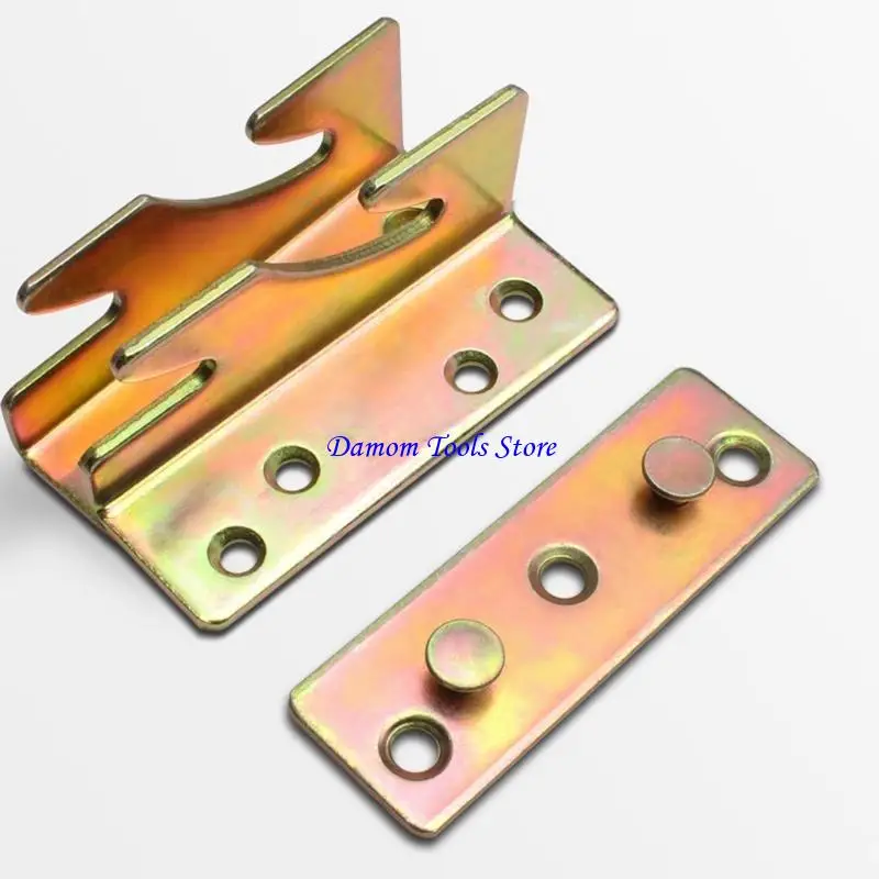 57BE Zinc Plated Bed Frame Supports Secure Mounting Solution Bed Frame Hardware For Home Hotel Bedroom Furniture