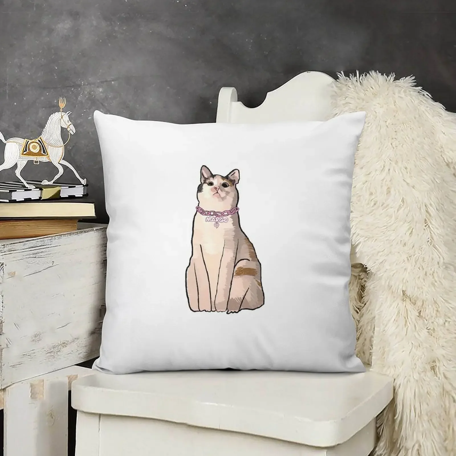 

Margo cat Throw Pillow Cushions For Children Decorative Pillow Covers For Sofa pillow