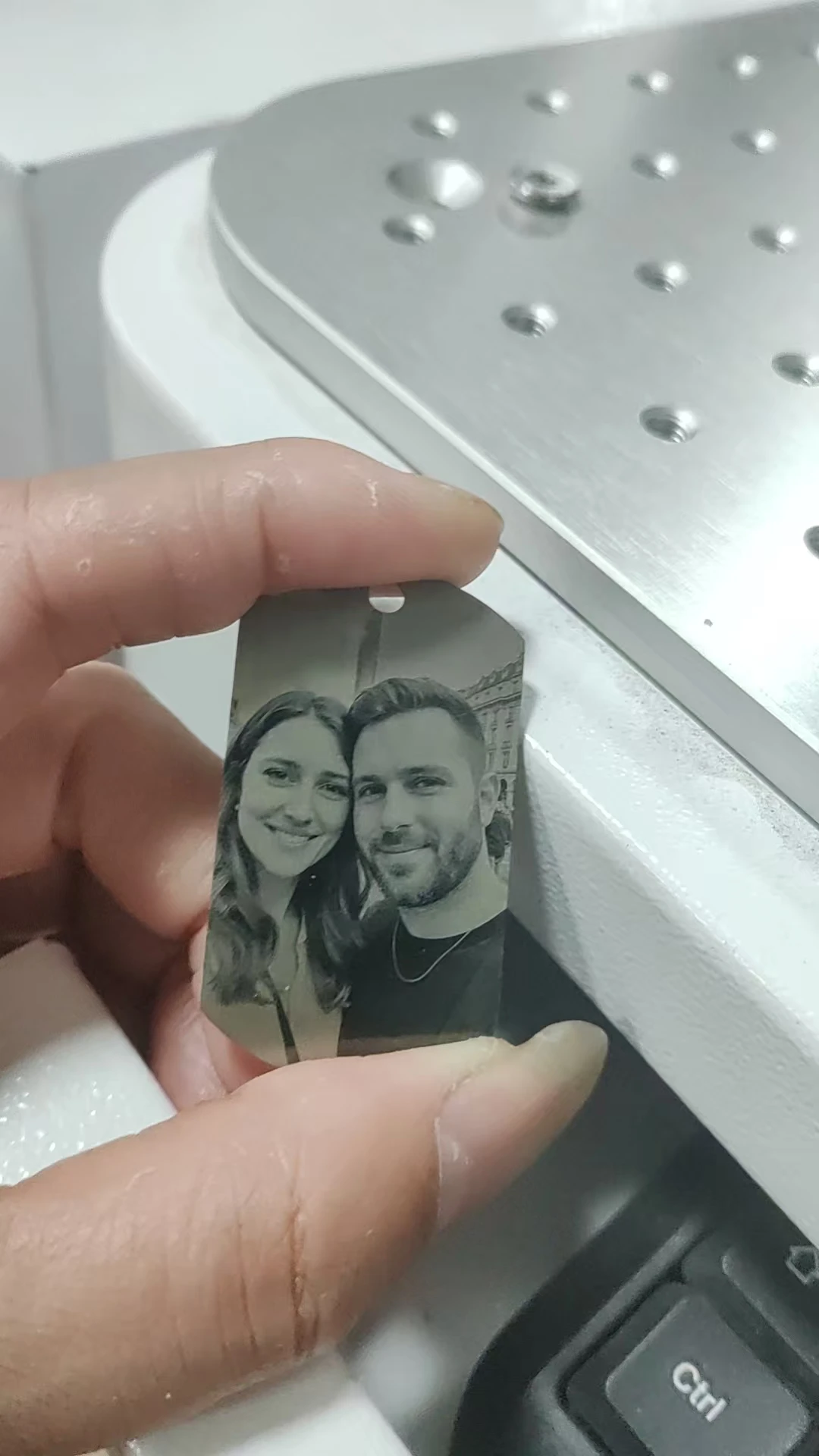 

Portable Benchtop Fiber Laser Engraver 20W 30W, with Red Light Preview, Eye Protection Cover, Ideal for DIY Gift, Award