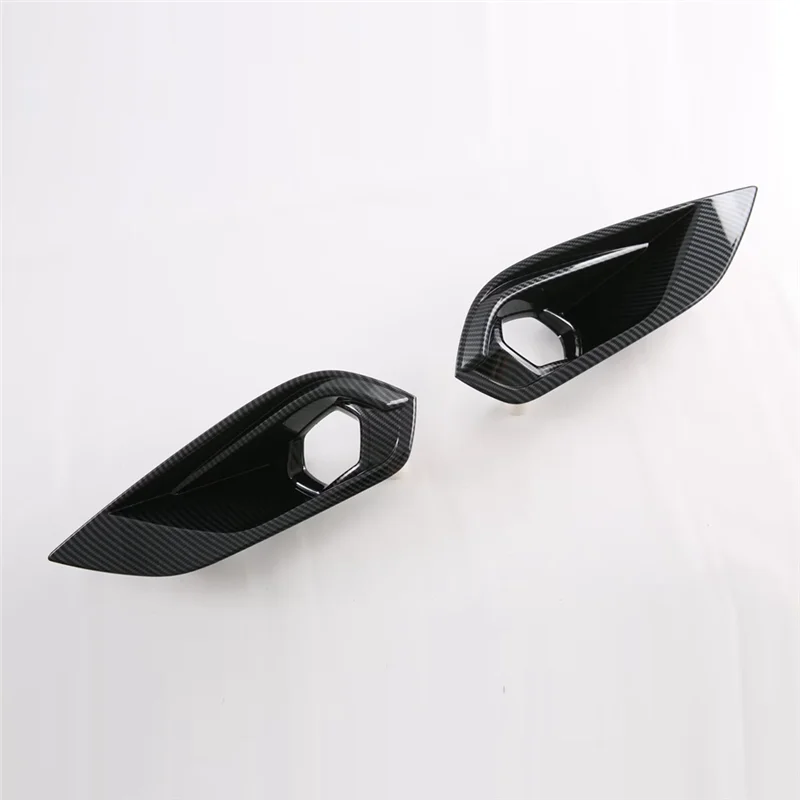 

Front Fog Light Lamp Cover Trim For Isuzu MU-X MUX 2022 2023 Exterior Accessories Carbon Fiber