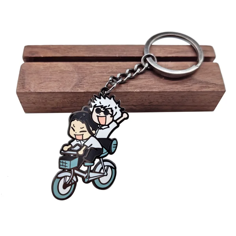 Jujutsu Kaisen Gojo and Geto Suguru Keychain Anime Backpack Car Key Ring Accessory for Boys Girls Fans