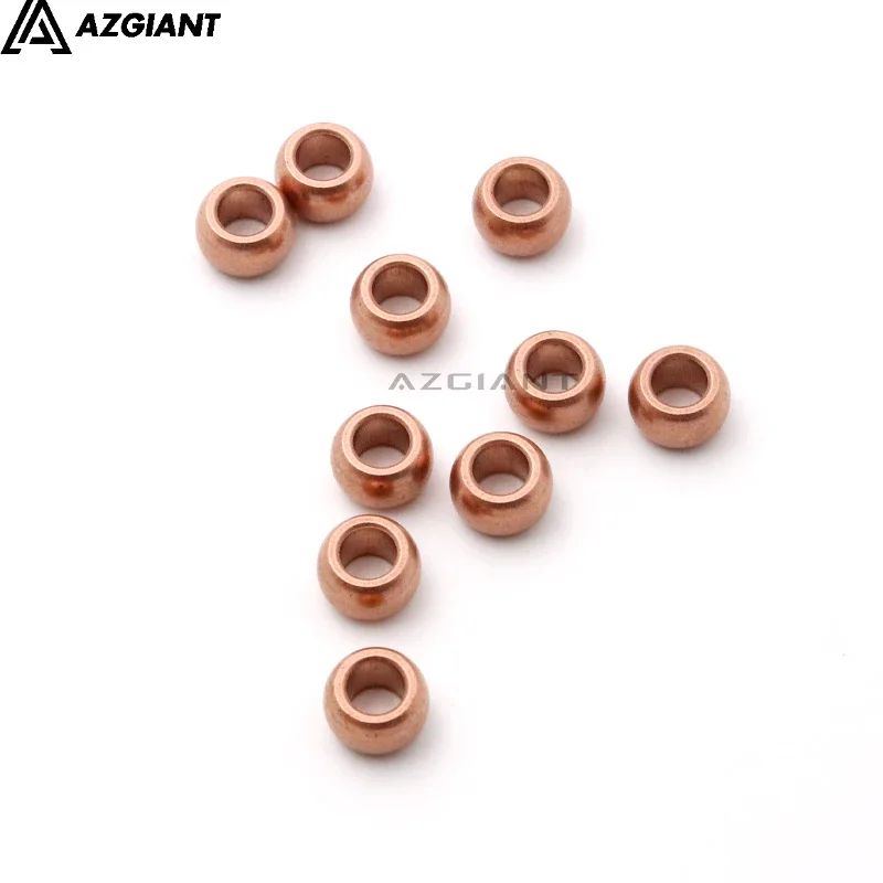 100 PCS Ball Bearing Spherical Oil Bushing Bearing Of Powder Metallurgy Copper Sleeve DIY Accessories 2x5x3mm 4x11x7mm