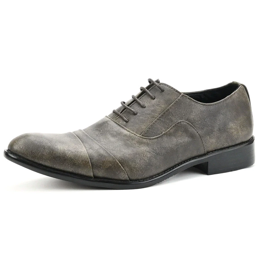 Retro Men's Formal Shoes Comfortable Men's Lace Up Leather Shoes Business Male Shoes Adult Footwear Men's Dress Shoes Non-slip