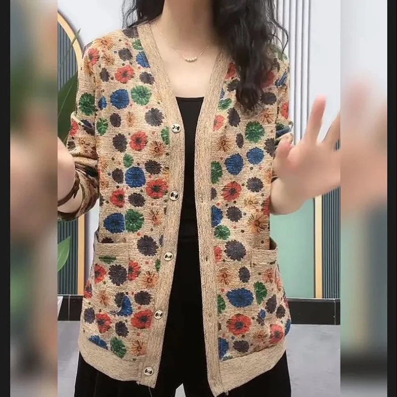 Cardigan à manches longues pour femmes, vêtements de base pour femmes, haut t-shirt chimilote, mode automne et hiver, nouveau, 2024