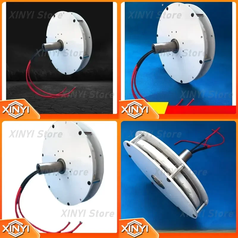 for 1500W 24V 36V 48V Coreless Outer Rotor Wind Generator Kit 200-800 RPM High Efficiency Low Speed DIY Micro Wind Power