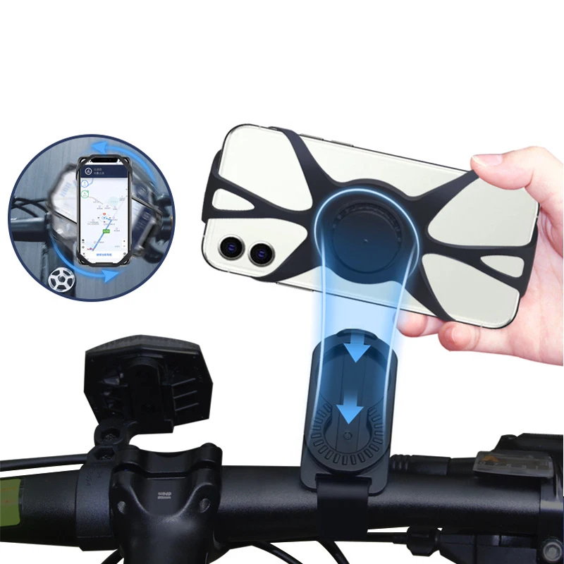 

Bicycle Motorbike Mobile Phone Holder 360 Rotating Bike GPS Clip Mount